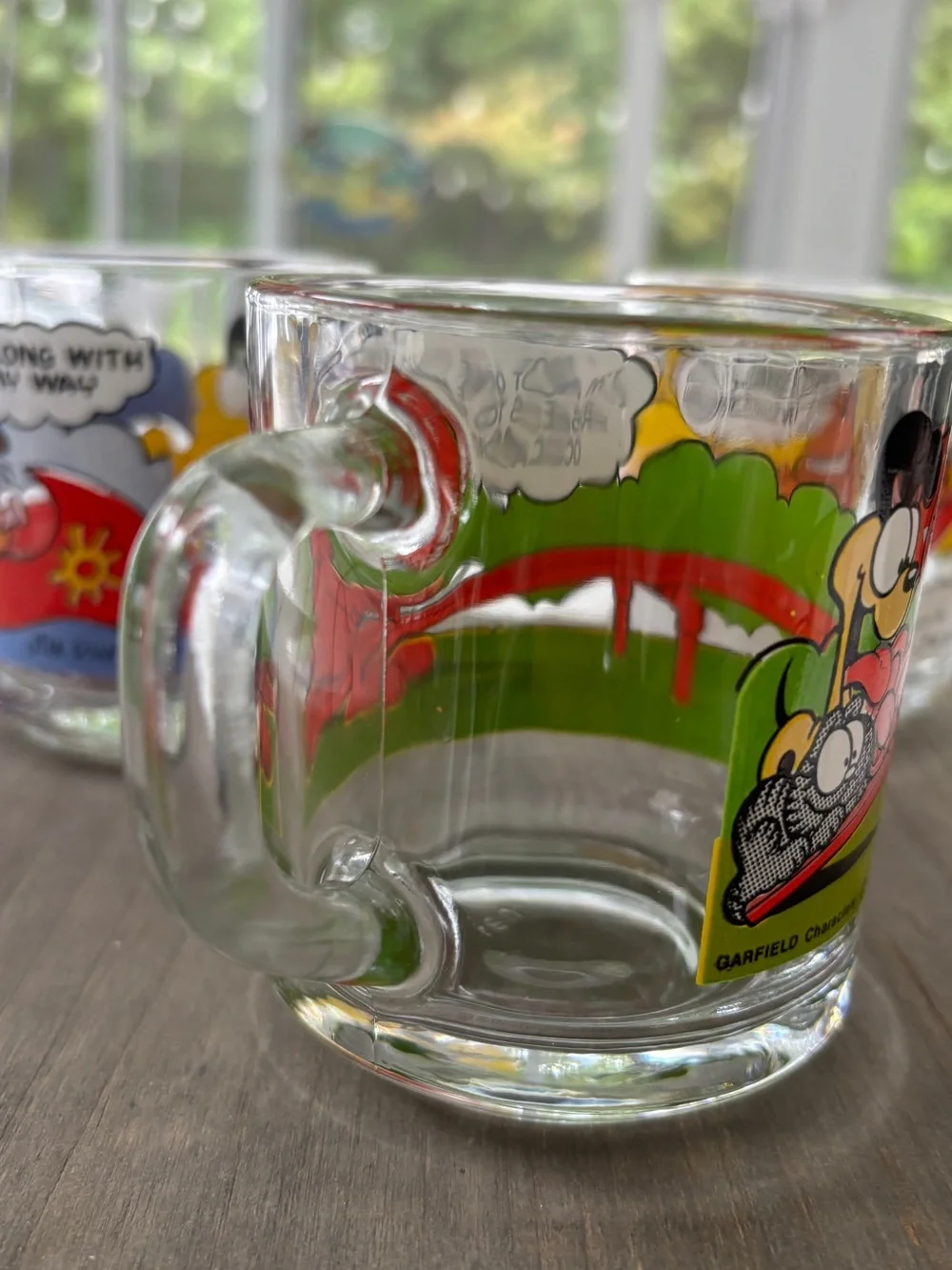 Garfield vintage glass